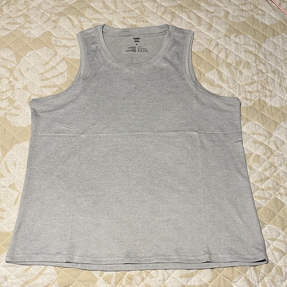 Double Zero Light Gray Sleeveless Top